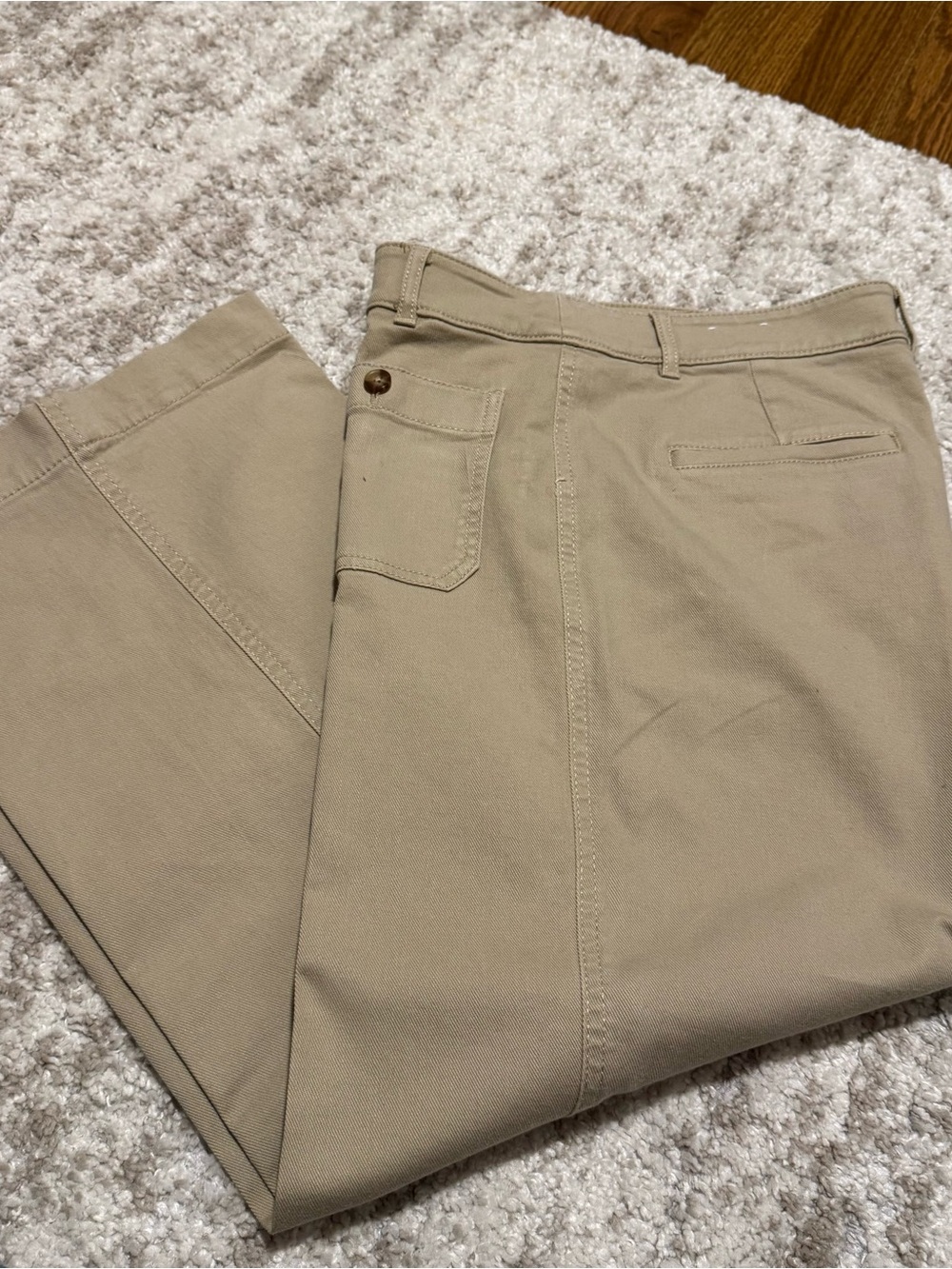 LOFT Women’s Khaki Straight Chinos in Beige